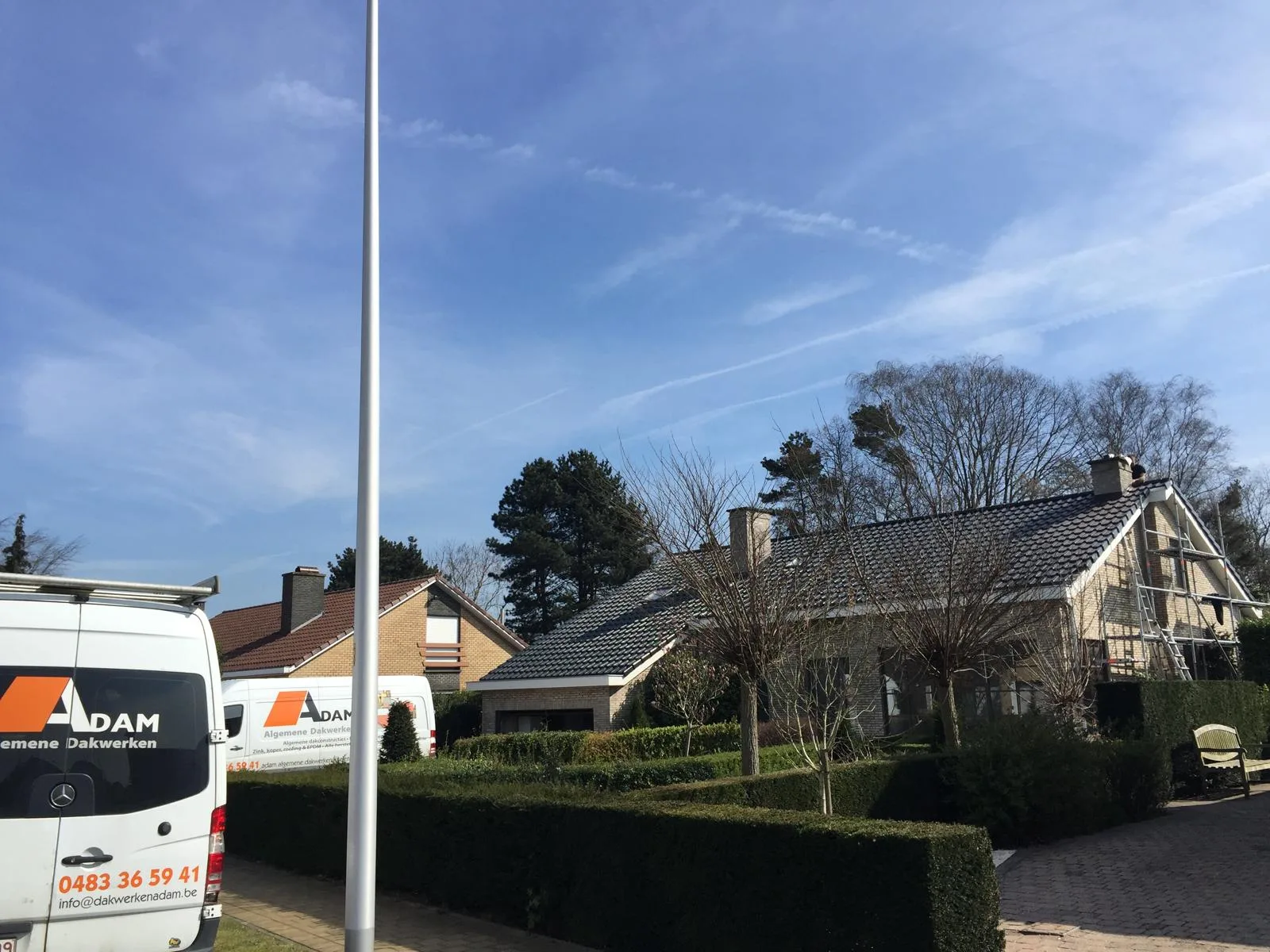 Woonhuis voor dakwerkenproject gereed