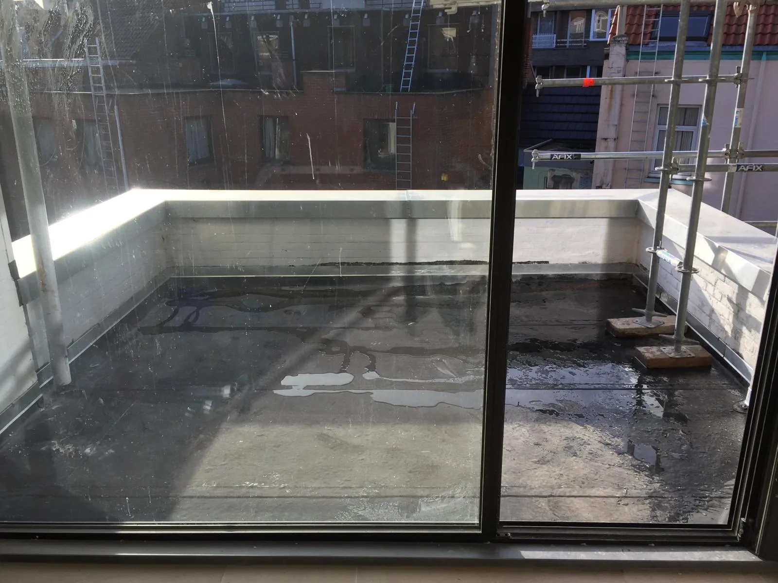Waterdichte bekleding op dakterras
