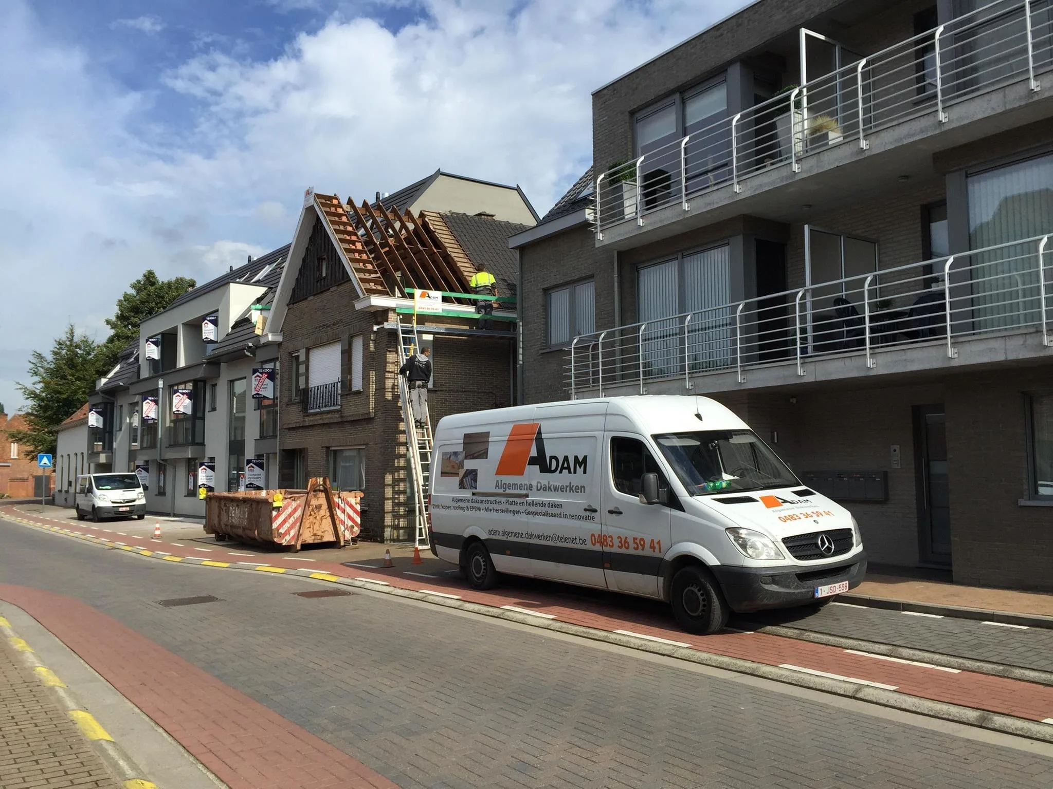 Dakwerken renovatie woongebouwen project