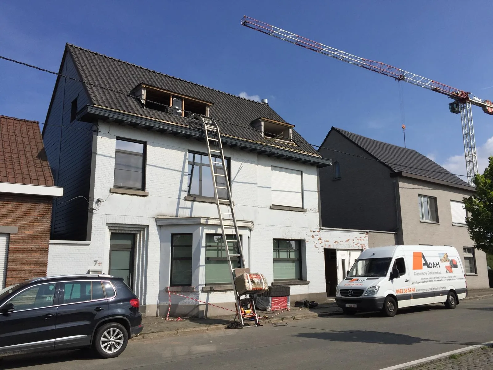 Dakwerkproject aan residentiële woning