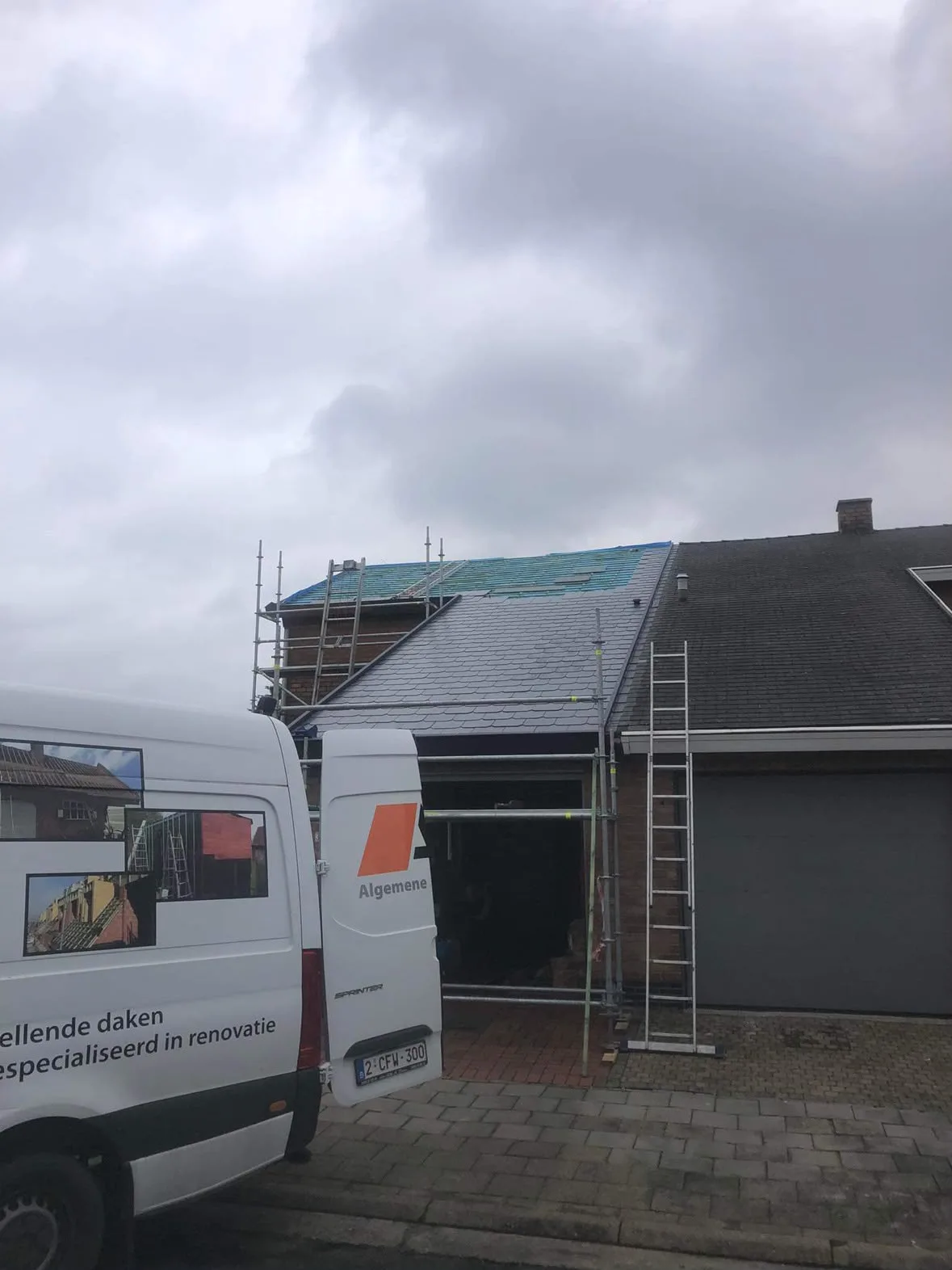 Dakvervanging woning in uitvoering